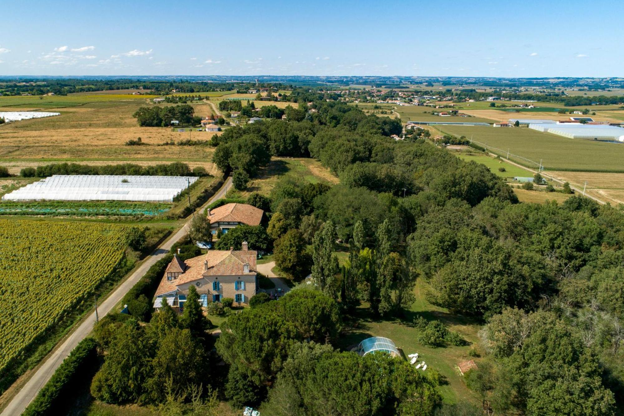 La Maison De L'Ecolieu Du Turc - Piscine Partagee Le Mas-dʼAgenais Exterior foto